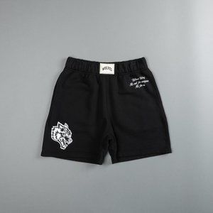 Our Own Wave Patch Liam Sweat Shorts Black Medium